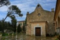 Monastery Santuari de Cura on Puig de Randa Royalty Free Stock Photo