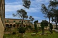 Monastery Santuari de Cura on Puig de Randa Royalty Free Stock Photo