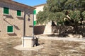 Monastery Santuari de Cura water well on Puig de Randa, Majorca