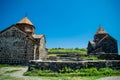 Monastery Sevanavank on Sevan lake Royalty Free Stock Photo