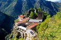 St. Martin de Canigou in the pyrenees in France Royalty Free Stock Photo