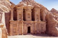 Monastery Petra Royalty Free Stock Photo