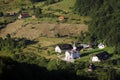The monastery from Sub Piatra village, Salciua commune, Alba County, Transylvania, Romania. Royalty Free Stock Photo