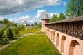 Monastery in Suzdal, Russia, a fortified wall Royalty Free Stock Photo
