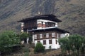 Monastery, Tamchhog Lhakhang, Bhutan Royalty Free Stock Photo
