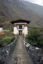 Monastery, Tamchhog Lhakhang, Bhutan Royalty Free Stock Photo