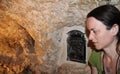 The Monastery Of The Temptation. The Grotto where the Devil ask Jesus to turn a stone into bread, Jericho, Palestine Royalty Free Stock Photo