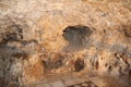 The Monastery Of The Temptation. The Grotto where the Devil ask Jesus to turn a stone into bread, Jericho, Palestine Royalty Free Stock Photo