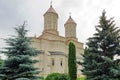 Orthodox church. Monastery of the Three Hierarchs - landmark attraction in Iasi, Romania Royalty Free Stock Photo