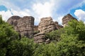 The Monastery of Varlaam in the Meteora Eastern Orthodox monasteries complex in Kalabaka, Trikala, Thessaly, Greece. Royalty Free Stock Photo