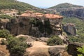 The Monastery of Varlaam of the Meteora Eastern Orthodox monasteries complex in Kalabaka, Trikala, Thessaly, Greece Royalty Free Stock Photo