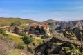 Monastery of Varlaam from Meteora monasteries in the north part of Greece. Royalty Free Stock Photo