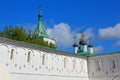 Monastery walls and Church of the assumption in Alexandrovskaya Sloboda, Alexandrov city, Vladimir region, Russia