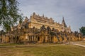 The Mahar Aung Mye Bon San Monastery, Inn Wa, Myanmar Royalty Free Stock Photo