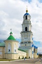 Corner tower and bell tower of the assumption monastery of the Kaluga Tikhonova desert