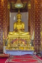 monastery Wat Na Phramane in Ajutthaya with famous gold buddha