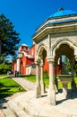 The medieval Zica monastery and surroundings on a sunny day