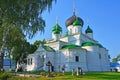 Monastic graveyard near Theodore Stratelates's cathedral in Feodorovsky convent in Pereslavl-Zalessky, Russia