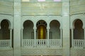 Monastir, Tunisia, Africa - July, 2012: Inside the mausoleum of Habib Bourguiba. Internal gallery in the mausoleum Royalty Free Stock Photo