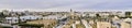 Panorama of Monastir with a mosque and the mausoleum of the Tunisian founder in the foreground Royalty Free Stock Photo