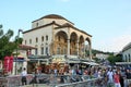 Monastiraki - a flea market neighborhood in the old town of Athens, Greece, and is one of the principal shopping districts in Athe