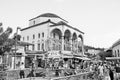 Monastiraki - a flea market neighborhood in the old town of Athens, Greece, and is one of the principal shopping districts in Athe