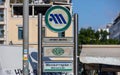 Monastiraki square, Attiko Metro entrance . Athens, Greece