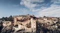 Monastries Meteora Mountains Royalty Free Stock Photo