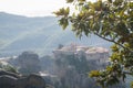 Monastries Meteora Mountains Royalty Free Stock Photo