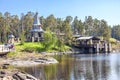 Monastyrsky Island, Valaam. Chapel of all Valaam saints