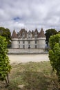 Monbazillac castle (Chateau de Monbazillac) with vineyard, Dordogne department, Aquitaine, France