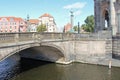 Monbijou bridge and river spree - berlin - germany Royalty Free Stock Photo