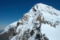 Monch peak in Alps in Switzerland Royalty Free Stock Photo