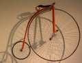 The penny-farthing, also known as a high wheel, high wheeler
