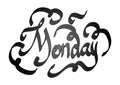 Monday lettering calligraphy