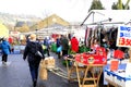 Monday market, Bakewell, Derbyshire. Royalty Free Stock Photo