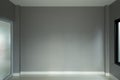 Mondern empty room with window and door Royalty Free Stock Photo