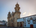 Mondonedo MondoÃÂ±edo cathedral , on the way of St. James, Galicia, Spain Royalty Free Stock Photo