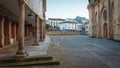 Mondonedo MondoÃÂ±edo square and cathedral, on the way of St. James, Galicia, Spain Royalty Free Stock Photo