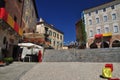 Mondovi, Cuneo, piazza Maggiore - central square Royalty Free Stock Photo