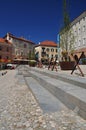 Mondovi, Cuneo, piazza Maggiore - central square Royalty Free Stock Photo