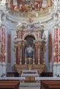 Saint Francesco Saverio church also known as Mission church interior altar in Mondovi, Italy