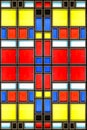 Mondrian glass texture