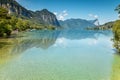 Mondsee lake in Austria Royalty Free Stock Photo