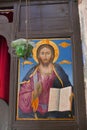 Detail of an icon in the church of Agia Sofia, Monemvasia