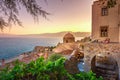 Monemvasia, often called `The Greek Gibraltar`, Lakonia, Peloponnese.