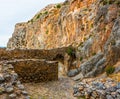 Monemvasia is a town and a municipality in Laconia Royalty Free Stock Photo