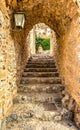 Monemvasia is a town and a municipality in Laconia, Royalty Free Stock Photo