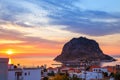 Monemvasia town in Peloponnese