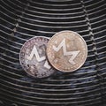 Monero crypto currency silver coin
